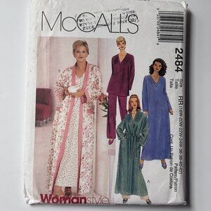 Women's Robe, Gown or Top & Pull-on Pants McCall's Uncut Pattern 2484